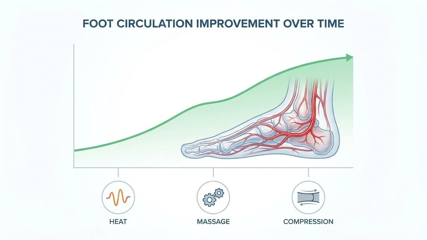 Vibrational massage therapy stimulating damaged nerves